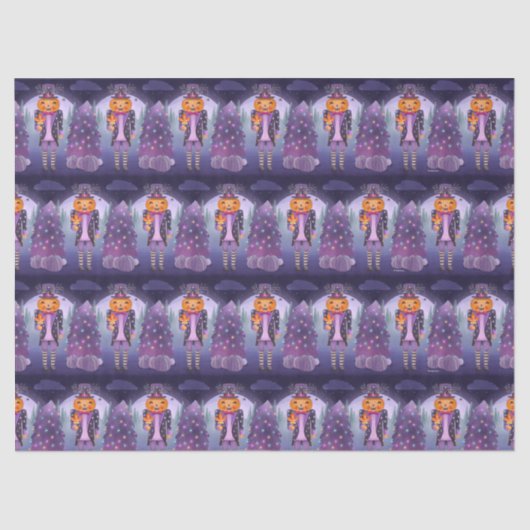 Halloween Pumpkin Nutcracker 薄葉紙 (正面)