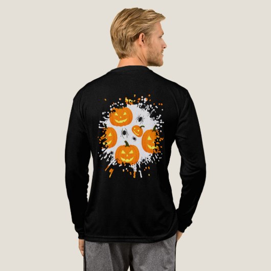 Halloween Pumpkin Parade トライブレンドＴシャツ (背面全体)