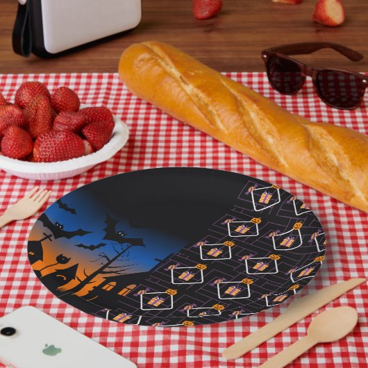 Halloween Pumpkin Party Paper Plates  ペーパープレート (ピクニック)