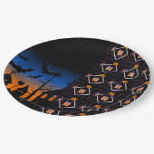 Halloween Pumpkin Party Paper Plates  ペーパープレート (アングル)