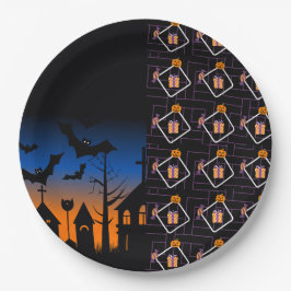 Halloween Pumpkin Party Paper Plates  ペーパープレート