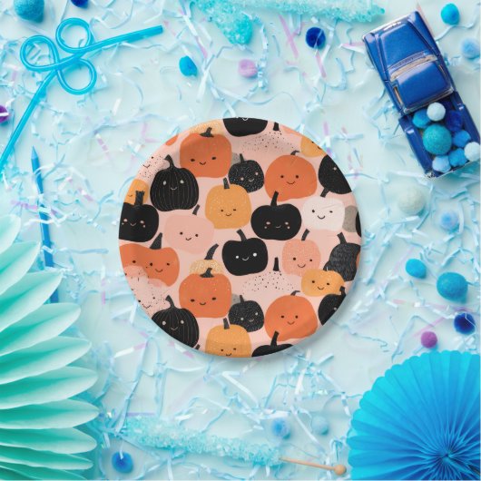 Halloween Pumpkin Patch ペーパープレート (パーティー)