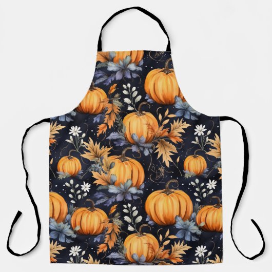 Halloween Pumpkin Pattern Apron エプロン (正面)