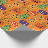 Halloween Pumpkin Pattern Wrapping Paper ラッピングペーパー (角)
