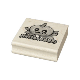 Halloween pumpkin, Pixel Art, Pixelart  ラバースタンプ