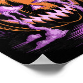 Halloween Pumpkin Soky Season Bats  ポスター (角)