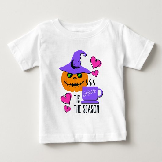 Halloween Pumpkin Spice Baby T-Shirt – Cute Tee ベビーTシャツ (正面)