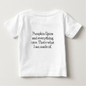 Halloween Pumpkin Spice Baby T-Shirt – Cute Tee ベビーTシャツ (裏面)