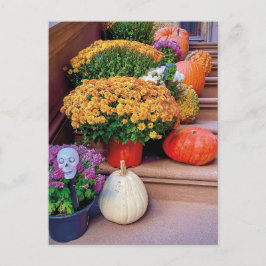 Halloween Pumpkin Stairs New York Postcard NYC ポストカード