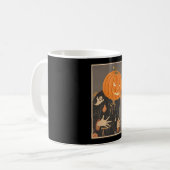 Halloween Pumpkin Ukiyo-e JapanArt Jack O コーヒーマグカップ (正面左)