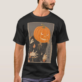 Halloween Pumpkin Ukiyo-e JapanArt Jack O Tシャツ