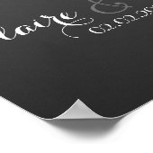 halloween pumpkin wedding signing guestbook ポスター (角)