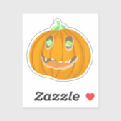 Halloween Pumpkin whimsical and spooky  シール (シート)