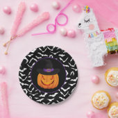 Halloween Pumpkin Witch ペーパープレート (パーティー)