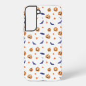 Halloween Pumpkins and Bats Pattern Samsung Galaxyケース (裏面)