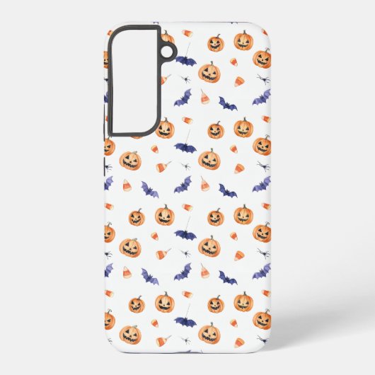 Halloween Pumpkins and Bats Pattern Samsung Galaxyケース (裏面)