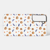 Halloween Pumpkins and Bats Pattern Samsung Galaxyケース (裏面横)