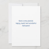 Halloween Pumpkins and Black Cat シーズンカード (裏面)