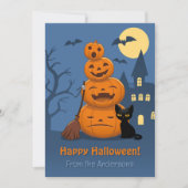 Halloween Pumpkins and Black Cat from Family シーズンカード (正面)