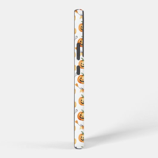 Halloween Pumpkins and Brooms Pattern Samsung Galaxyケース (右側面)