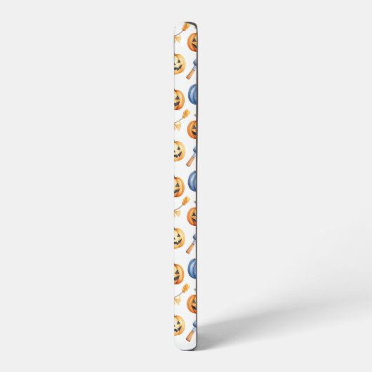 Halloween Pumpkins and Brooms Pattern Samsung Galaxyケース (左側面)