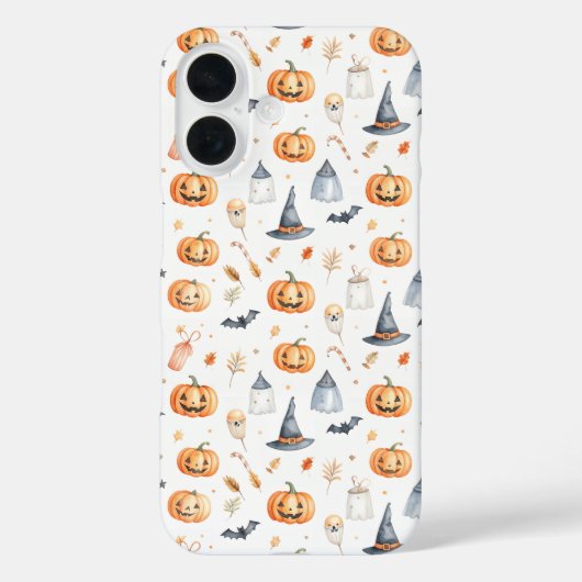 Halloween Pumpkins and Ghosts Pattern Case-Mate iPhoneケース (裏面)