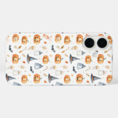 Halloween Pumpkins and Ghosts Pattern Case-Mate iPhoneケース (裏面 (横))