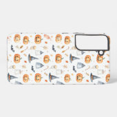 Halloween Pumpkins and Ghosts Pattern Samsung Galaxyケース (裏面横)