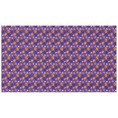 Halloween pumpkins ghosts bats fun purple pattern テーブルクロス (正面(横))