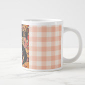 Halloween, Pumpkins Party, Black Pink ジャンボコーヒーマグカップ (右)