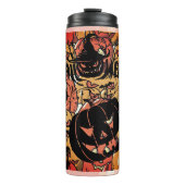 Halloween, Pumpkins Party, Black Pink タンブラー (正面)