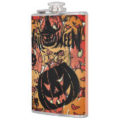 Halloween, Pumpkins Party, Black Pink フラスク (左)