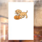Halloween Pup with Bones and Pumpkin Pal Classic T ウィンドウサイン (シート2)