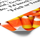 Halloween Quote ポスター (角)