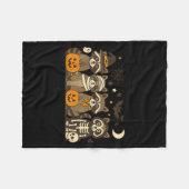 Halloween Raccoon Costumes Ghost Witch Mummy Men W フリースブランケット (正面(横))