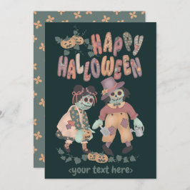 Halloween Rag Doll Zombies (2) - Greeting Card シーズンカード
