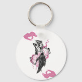 Halloween Raven Circle Keychain Potion Bottle キーホルダー (正面)