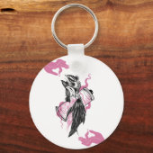 Halloween Raven Circle Keychain Potion Bottle キーホルダー (正面)