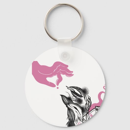 Halloween Raven Circle Keychain Potion Bottle キーホルダー (裏面)