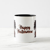 Halloween Raven Coffee Mug ツートーンマグカップ (中央)
