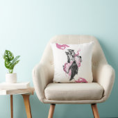 Halloween Raven soft &Potion Bottles Throw Pillow クッション (椅子)