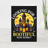 Halloween Real Estate Agent Funny Realtor Bootiful カード (正面)