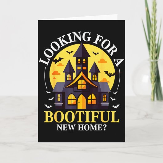 Halloween Real Estate Agent Funny Realtor Bootiful カード (正面)