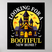 Halloween Real Estate Agent Funny Realtor Bootiful ポスター (正面)