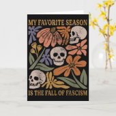 Halloween Retro My Favorite Season Is The Fall Of  カード (黄色い花)