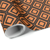 Halloween Rhombus orange Geschenkpapier ラッピングペーパー (ロールコーナー)