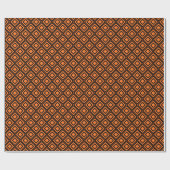 Halloween Rhombus orange Geschenkpapier ラッピングペーパー (フラット)
