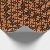 Halloween Rhombus orange Geschenkpapier ラッピングペーパー (角)