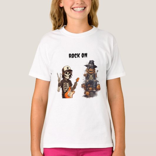 Halloween rock on tシャツ (正面)
