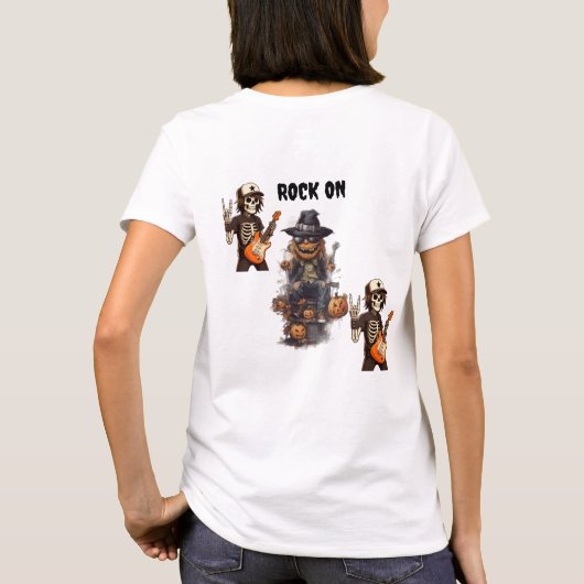 Halloween rock on tシャツ (裏面)